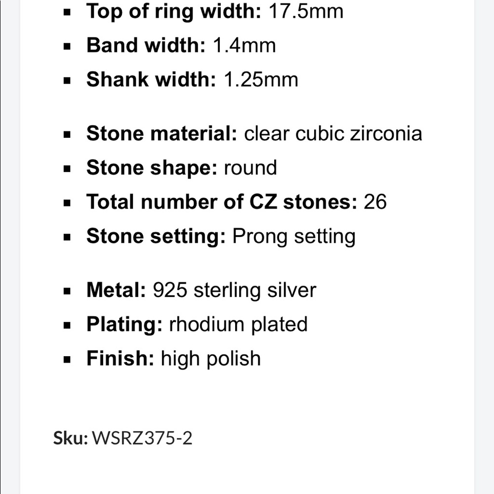 ⬇️Sterling Silver Cross with Clear CZ’s - Picture 8 of 8